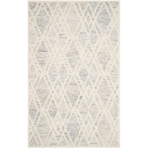 Safavieh Cambridge Medium Rectangle Area Rug, Grey and Ivory - 5 x 8 ft. CAM729G-5 - main